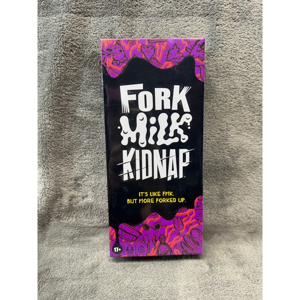 Fork Milk Kidnap Adult Party Game of Questionable Choices Ages‎ 17+ New Sealed